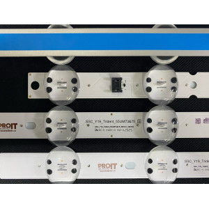 Set barete LED LG 55" - 4 barete x 8 leduri - 6V - 580mm - SSC_Y19_Trident_55UM73&75_REV01_180703
