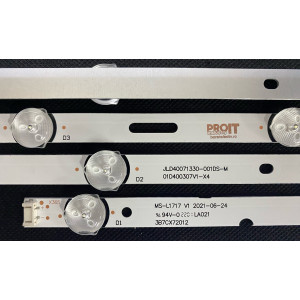 Set barete LED alte marci 40" - 3 barete x 7 leduri - 3V - 720mm - RF-AZ400E30-0701S-11 A1 - MS-L1717 V1 - JL.D40071330-001DS-M