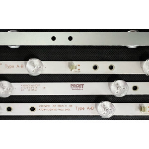 Set barete Philips / Panasonic / Sharp 32" - 2 barete x 6 leduri - 6V - 585mm - K320WDX A1 - K320WDX A2