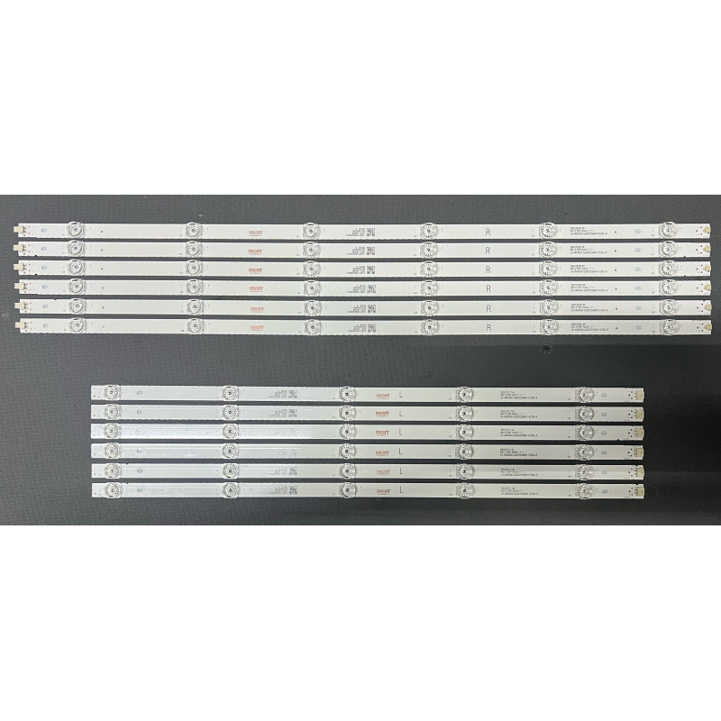 Set barete Philips 58" - 6 barete x 11 leduri (6 + 5) - 3V - 1150mm - LB-GM3030-GJ0D22586X11PC09-L-T + R-T