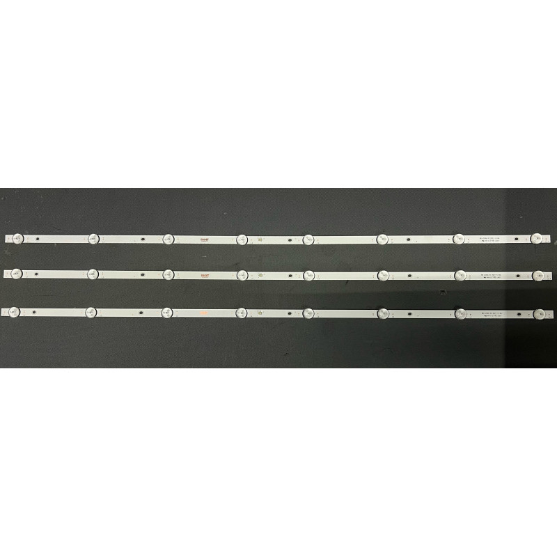 Set barete LED alte marci 43" - 3 barete x 8 leduri - 6V - 810mm - MS-L2306 V2 - 4 cu 4 leduri in paralel