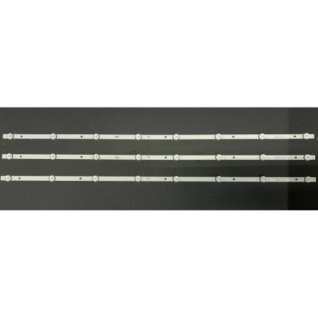 Set barete LED alte marci 43" - 3 barete x 8 leduri - 6V - 810mm - MS-L2306 V2 - 4 cu 4 leduri in paralel