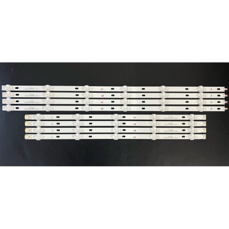 Set barete Philips 50" - 4 barete x 11 leduri (6 + 5) - 3V - 972mm - EVERLIGHT LBM500M1101-ZV-2(HF)(O)