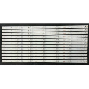 Set barete alte marci 65" - 12 barete x 7 leduri - 6V - 615mm - MS-L1356 V2 - CX65D07-ZC22AG-04