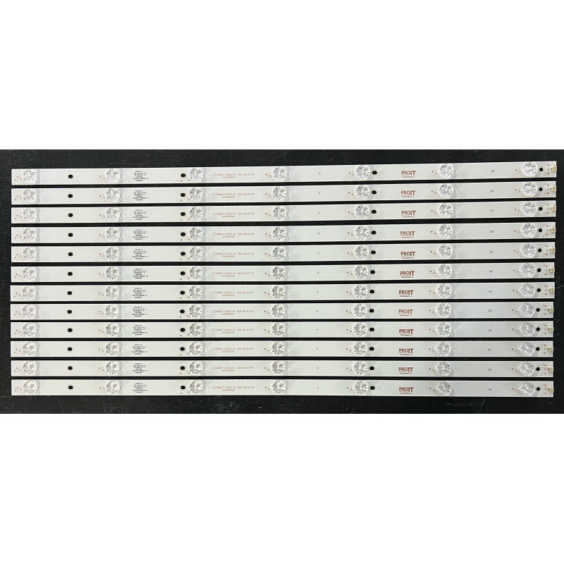 Set barete alte marci 65" - 12 barete x 7 leduri - 6V - 615mm - MS-L1356 V2 - CX65D07-ZC22AG-04
