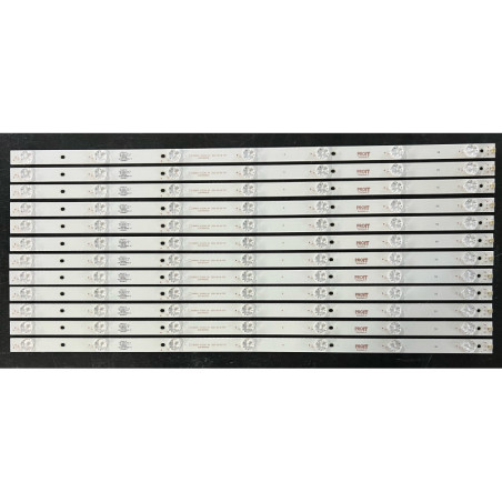 Set barete alte marci 65" - 12 barete x 7 leduri - 6V - 615mm - MS-L1356 V2 - CX65D07-ZC22AG-04