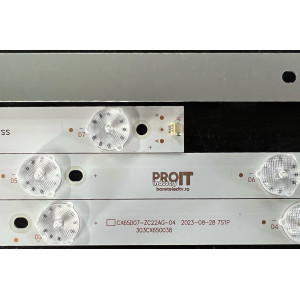 Set barete alte marci 65" - 12 barete x 7 leduri - 6V - 615mm - MS-L1356 V2 - CX65D07-ZC22AG-04