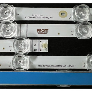 Set barete Hisense 70" - 8 barete x 9 leduri - 3V - 680mm - CRH-BX70X1U913030T080902H-REV1.2