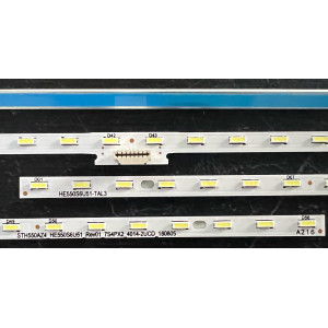 Set barete Hisense 55" - 2 barete laterale x 56 leduri (lumina alba) - 6V - 599mm - HE550S6U51-L1    JL.E55078414-003CS-R7N-M-HF