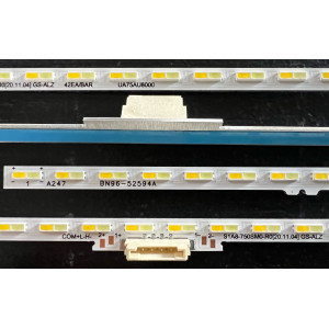 Set barete Samsung 75" - 4 barete laterale x 42 leduri - 3V - 410mm - LM41-01046A - BN96-52594A