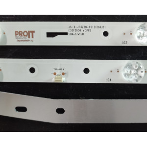 Set barete LED alte marci 32" - 2 barete x 6 leduri, 584mm, 6V JS-D-JP3220-061EC