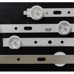 Set barete Vestel / Philips / alte marci 40" - set 10 barete, 3A+2B+3C+2D - 3V - SVS400A73 - SVS400A79