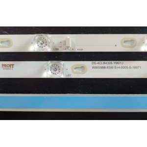 Set barete TCL Thomson 43" - 3 barete x 8 leduri - 6V - 780mm - TOT_43D2900_3x8_3030C_d6t_2d1_4S1PX2 REV.V2