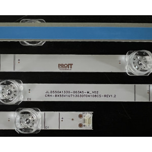 Set barete Hisense 55" - 4 barete x 10 leduri - 3V - 1056mm - JL.D550A1330-003BS-M_V01 - HD550Y1U62-T0L6
