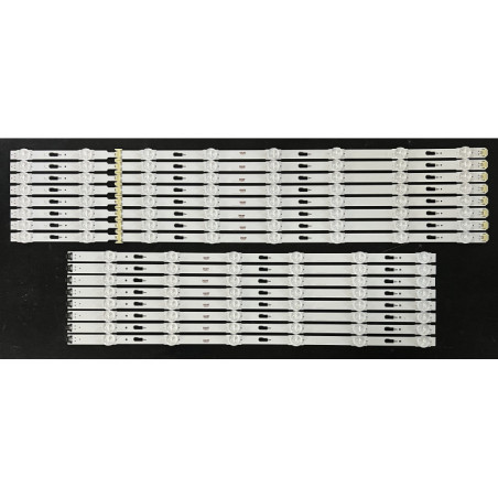 Set barete Samsung 65" - 8 barete x 14 leduri - 3V - 1344mm - V5DU-650DCA-R1 + V5DU-650DCB-R1