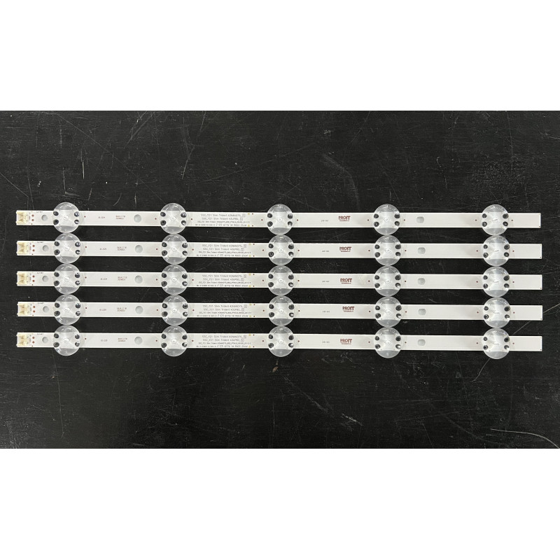 Set barete LG 43" - 5 barete x 5 leduri - 3V - 465mm - SSC_Y21 Slim Trident 43UP80_S