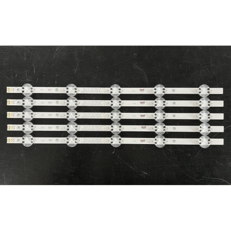 Set barete LG 43" - 5 barete x 5 leduri - 3V - 465mm - SSC_Y21 Slim Trident 43UP80_S