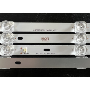 Set barete alte marci / Nei 50" - 4 barete x 9 leduri - 3V - 913mm - JL.D50091330-315CS-M_V01 - MS-L3450 V3 - MS-L4703 V1