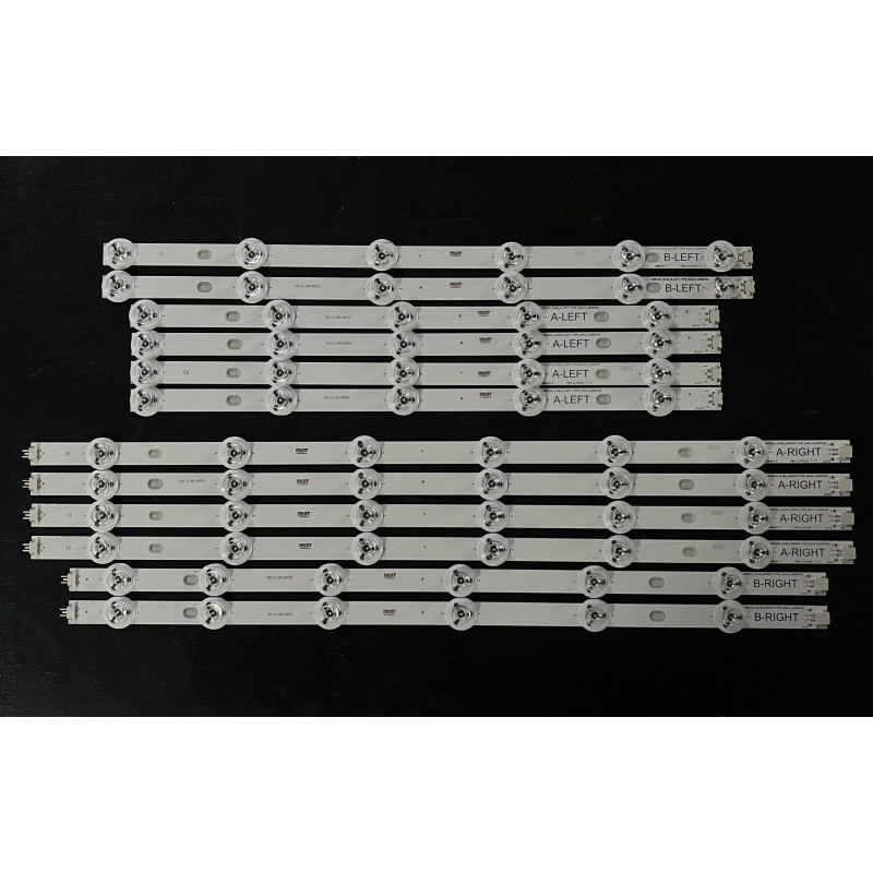 Set barete Panasonic 48" - 6 barete (Left + Right) - 12 barete total - 3V - 4A left + 4A right + 2B left + 2B right