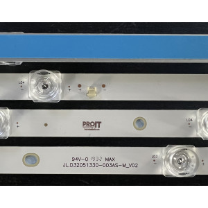 Set barete Hisense 32" - 2 barete x 5 leduri - 3V - 555mm - CRH-BT32C1303005028BMREV1.4 - JL.D32051330-003AS-M_V02