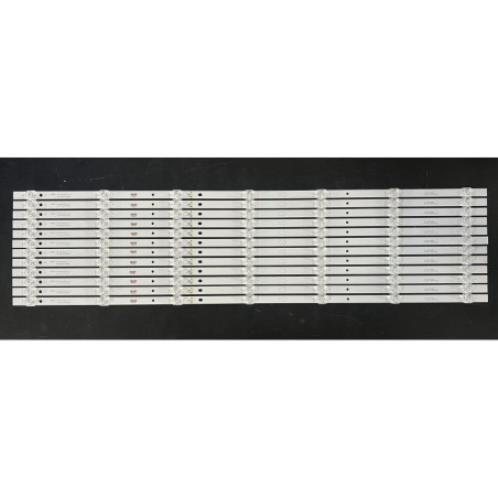 Set barete alte marci / TCL 75" - 12 barete x 7 leduri - 6V - 850mm - GIC75LB08_3030F2.1D_V1.1 - 4C-LB7507-ZM05J