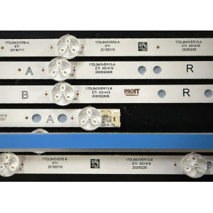 Set barete alte marci / Hitachi 43" - 3 barete x 7 leduri - 2A + 1B - 3V - 800mm - 17DLB43VER13-A + 17DLB43VER13-B