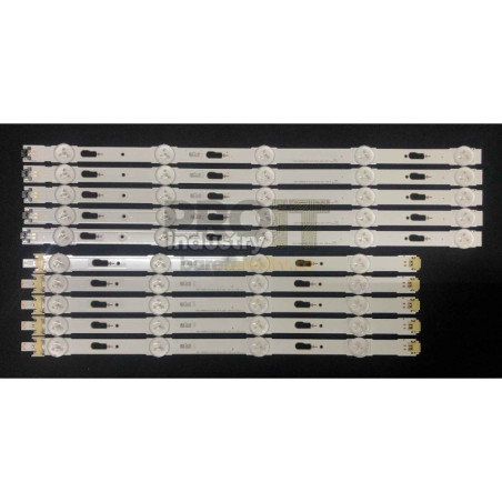Set barete Samsung 40" - 5 barete x 9 leduri (5 + 4 leduri), 3V, 10 bucati - V5DU-400DCA-R1 - V5DU-400DCB-R1