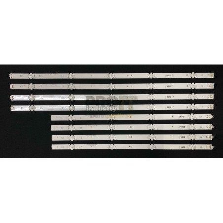 Set barete LED LG 49" - 4 barete x 9 leduri - 3V - 994mm - 4A + 4B - 5 + 4 leduri - 49UH61_UHD_A Type + 49UH61_UHD_B Type
