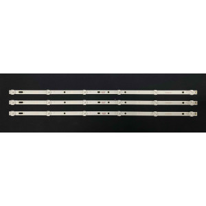 Set barete LED alte marci 32" - 3 barete x 6 leduri - 3V - 580mm - DLED32SLT 3X6 0005 - JL.D320427005-T - JL.D321225006-T