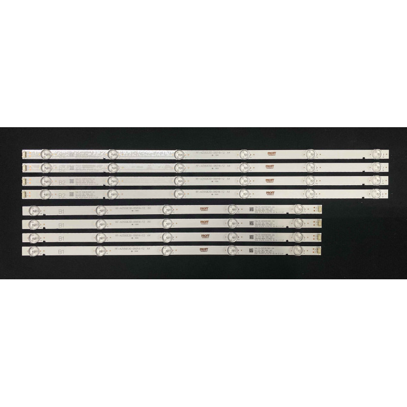 Set barete LG 55" - 8 barete x (5 + 6 leduri), 4B1 + 4B2, 3V, 467mm + 570mm, 55UJ620V