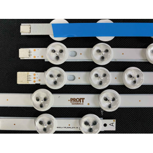 Set barete LED alte marci 39" - 5 barete - 4A x 7 leduri + 1B x 8 leduri - 3V - 355mm