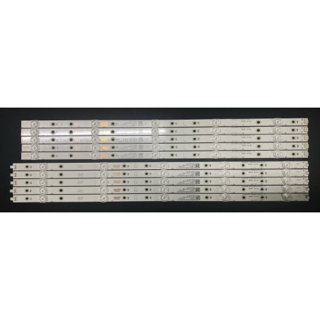 Set barete Philips 55" - 5 barete x 10 leduri - 5L + 5R - 3V - 550mm + 533mm - LB-GM3030-GJ0D22555X10PC09-T - LBM550M1001-SK-2