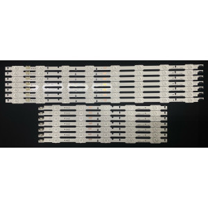 Set barete LED Samsung 55" - 7 barete x 13 leduri - 8 + 5 leduri - 3V - DUGE-550DCA-R5 + DUGE-550DCB-R5