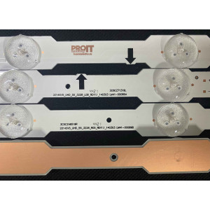Set barete LED Samsung 55" - 7 barete x 13 leduri - 8 + 5 leduri - 3V - DUGE-550DCA-R5 + DUGE-550DCB-R5