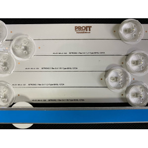 Set barete LG / Panasonic 50" - 6 barete x 10 leduri - 5 + 5 - (3L1+3R1+3L2+3R2) - 3V