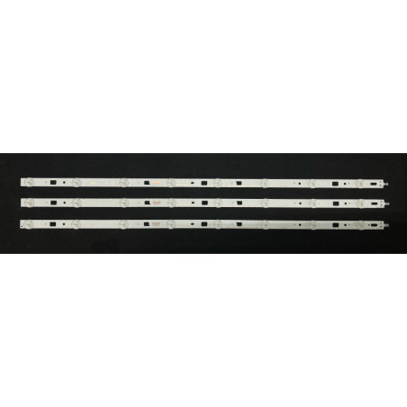 Set barete LED Sony 32" - 3 barete x 8 leduri, 3V, 612mm