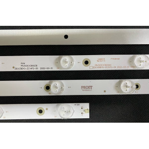 Set barete LED alte marci 39" - 4 barete x 10 leduri - 3V - 780mm - HL-00390A28-1001S-01 A0
